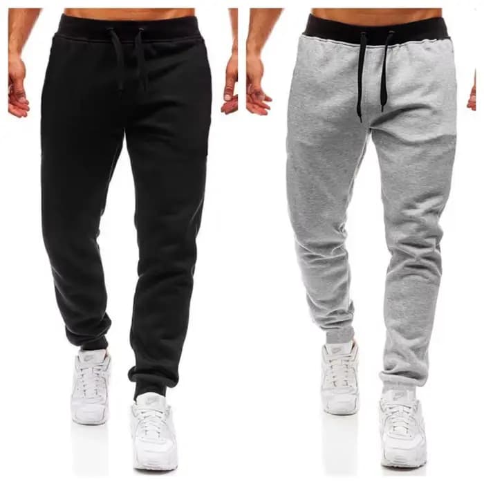 Nouveaux Joggers Automne/Hiver 2025 – Pantalons de Survêtement Décontractés Unisexe à Taille Élastique – Blanc
