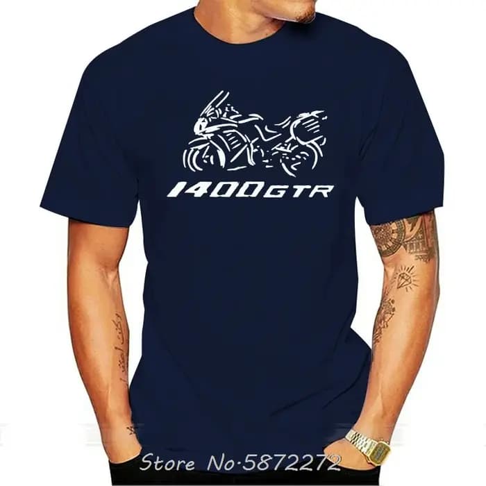 Moto Moto Gtr 1400 T-shirt surdimensionné coton T-shirt unisexe T-shirt graphique t-shirts Fitness impression hauts hommes vêtements Streetwear