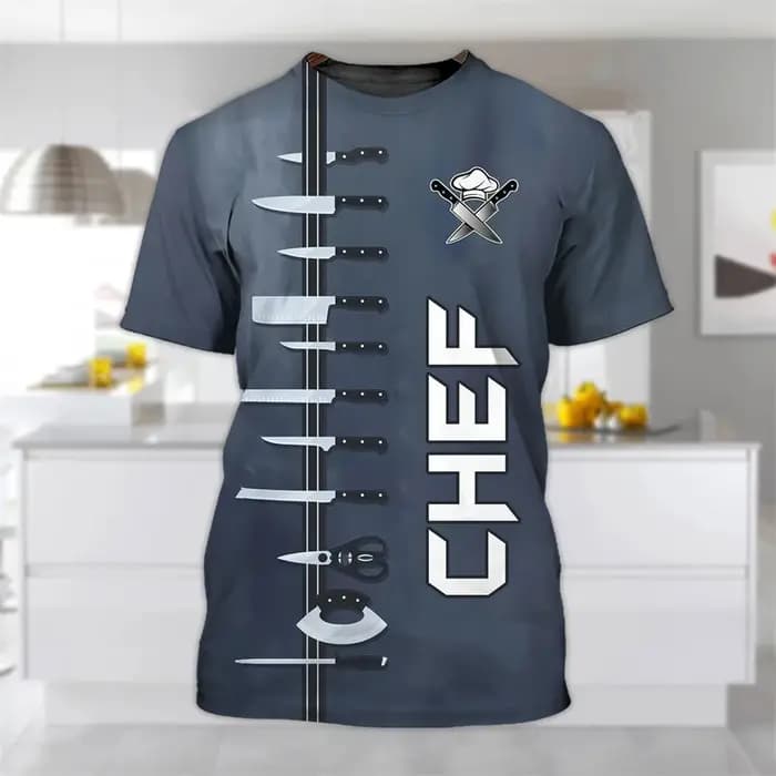 T-shirt à manches courtes imprimé 3D pour hommes