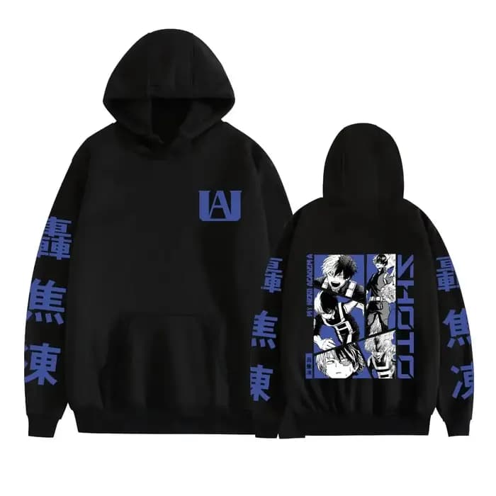 Kaminari Denki mon héros académique Anime automne hiver sweat à capuche Y2K vêtements Bakugo Katsuki motif