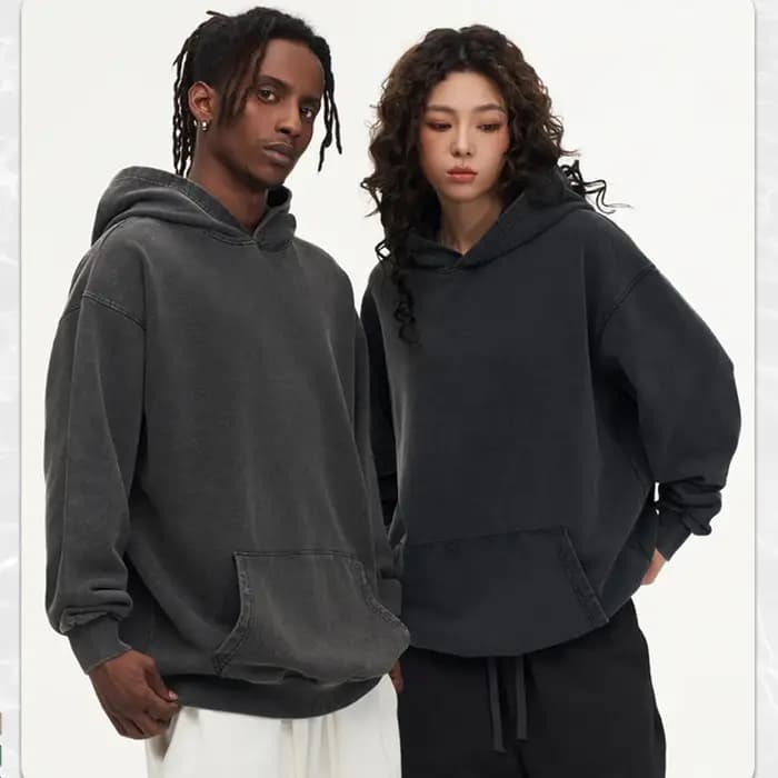 Sweat à Capuche Vintage Respzed en Pur Coton Délavé