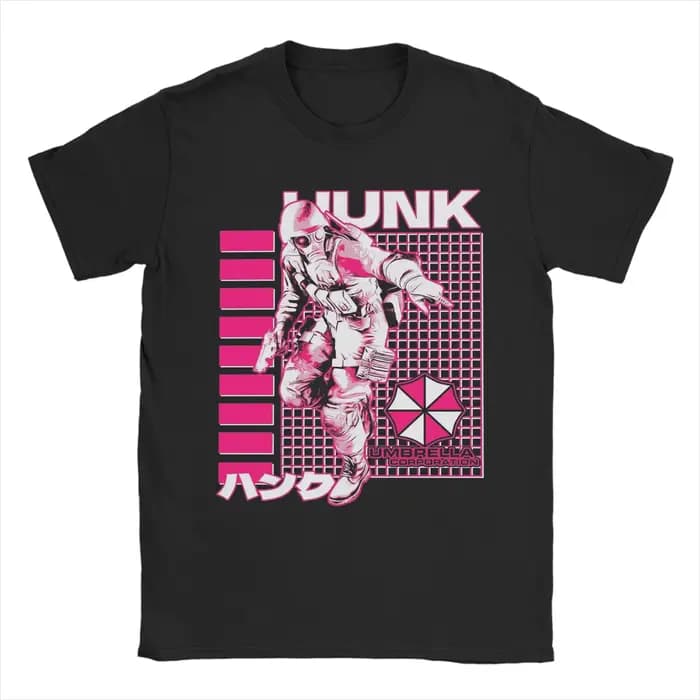 Humor Hunk Residents Evils T-shirt pour hommes, col rond, 100% coton, t-shirts à manches courtes, ha