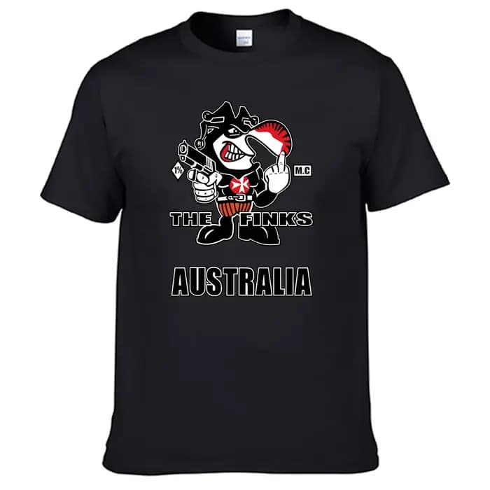 T-shirt Hurcycles Club The Finks Mc pour homme, chemise 100% coton, N01