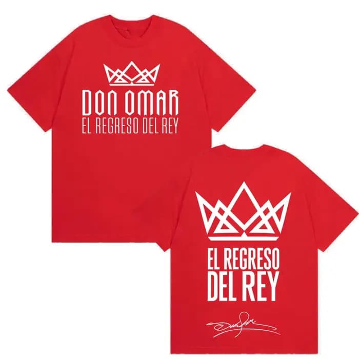 T-shirts imprimés du rappeur Don Omar The Last King Tour 2026