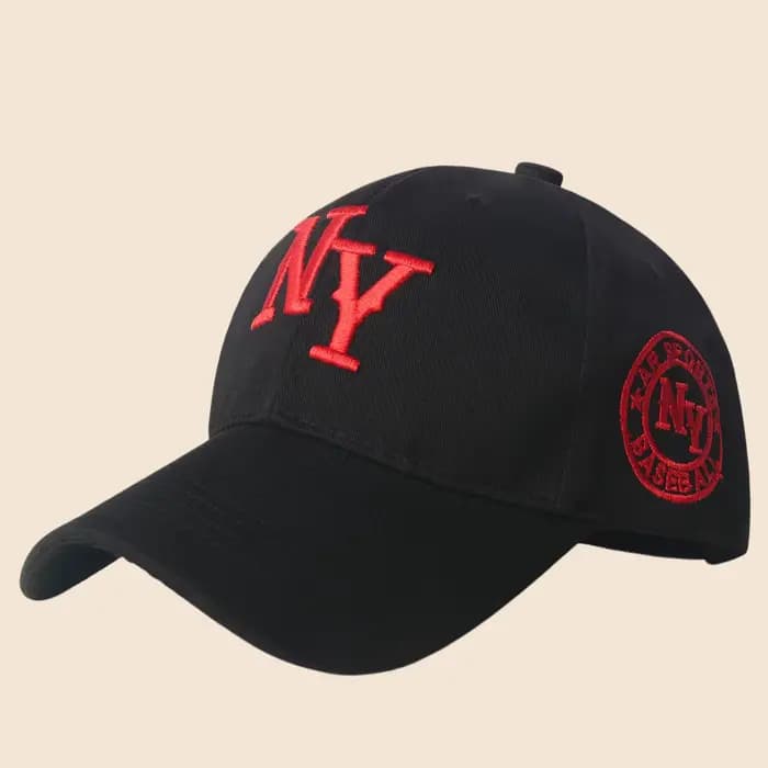 Casquette de baseball style New York avec logo NY brodé en 3D
