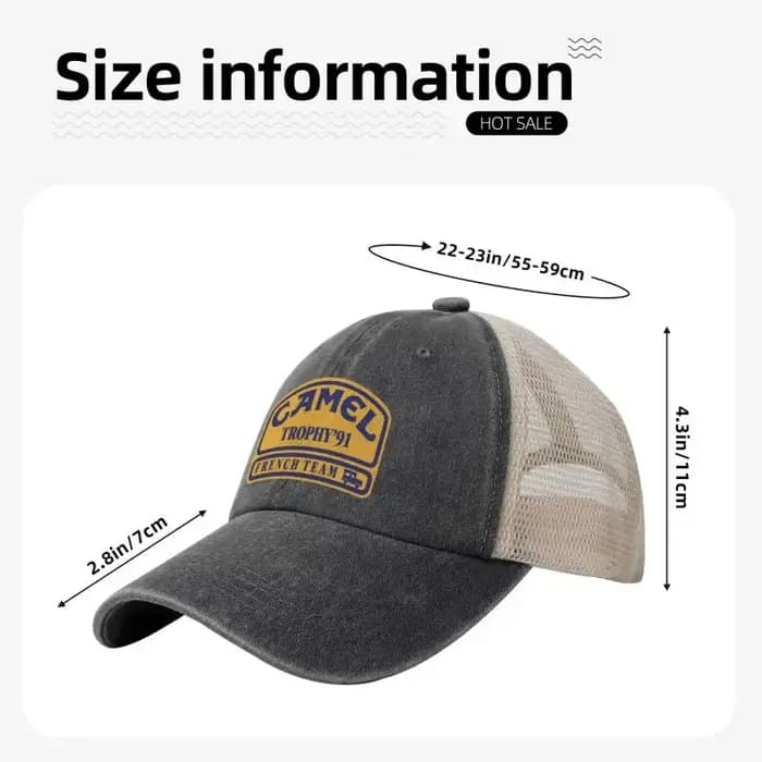 Casquette de baseball unisexe Camel Trophy 91 imprimée