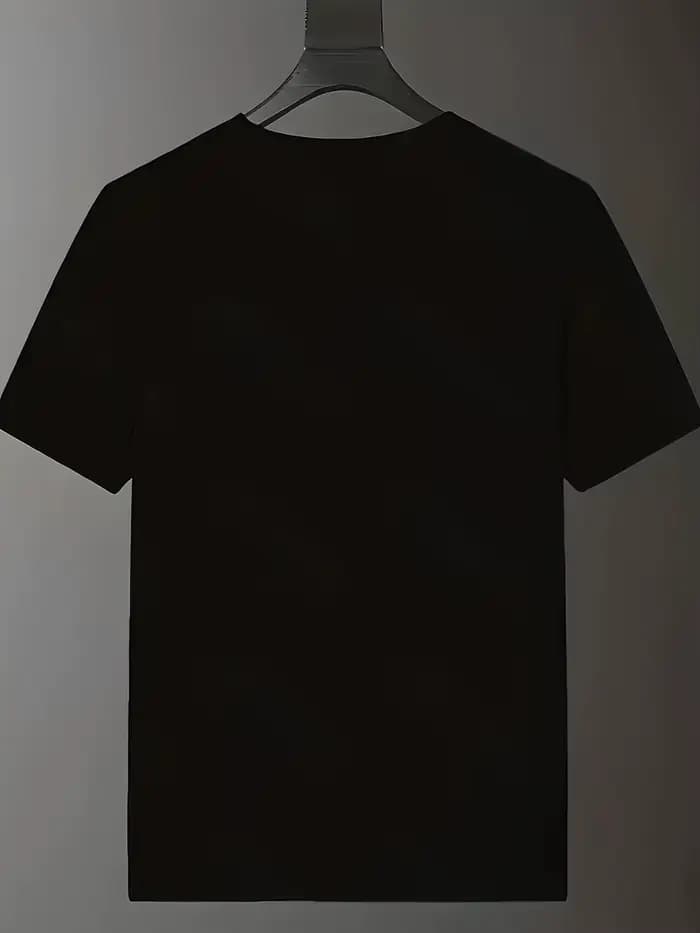 T-shirt noir minimaliste pour homme