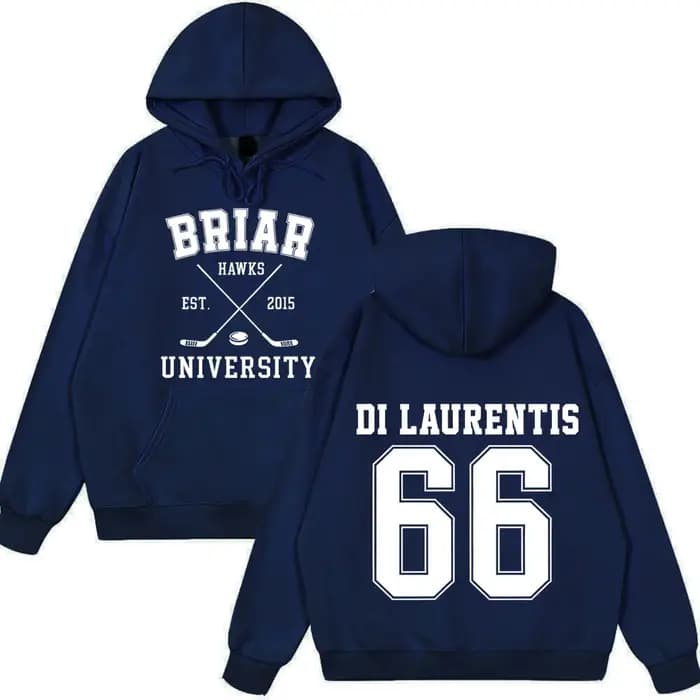 Di Laurentis 66 Off Campus TV Series Briar University Hoodie Hommes Femmes Vêtements Mode Hiver Vintage Décontracté Sweat-shirt Ample