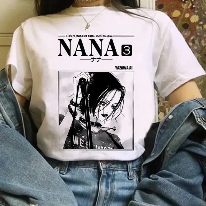 Anime Nana t-shirt pour femmes japonais années 2000 Style Y2k