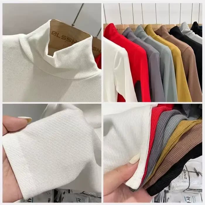 T-shirt basique femme 2026 à col roulé