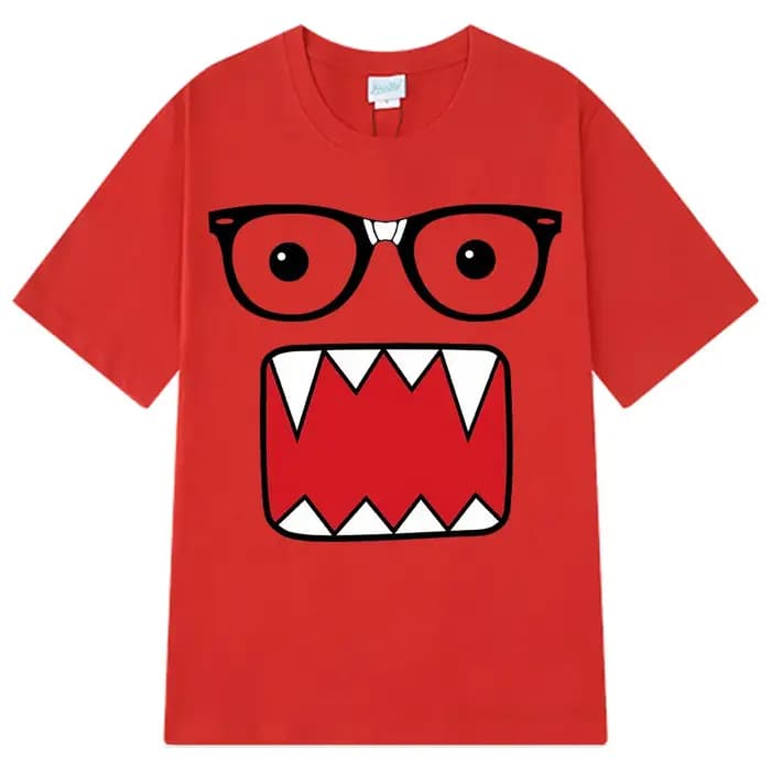 Domo Kun drôle humoristique mode T-Shirts hommes femmes 100% coton T-Shirts décontractés Harajuku à
