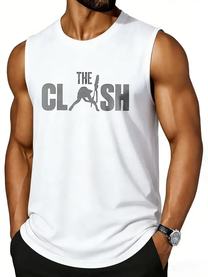 CLOOCL The Clash Logo Design – débardeur imprimé avec logo