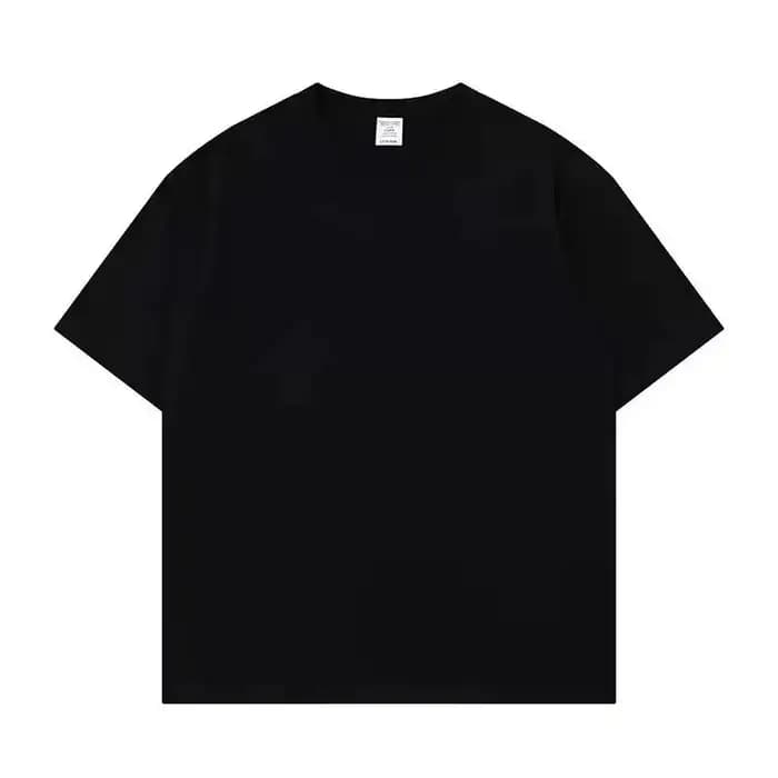 T-shirt unisexe de sport fitness couleur unie noir coupe ample rétro personnalisable à manches courtes/ajustées/longues/à capuche – Personnalisation disponible