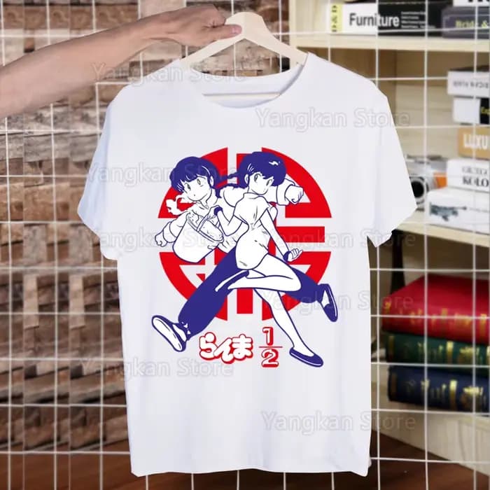 Ranma 12 T-shirts été hommes/femmes Hip Hop drôle impression