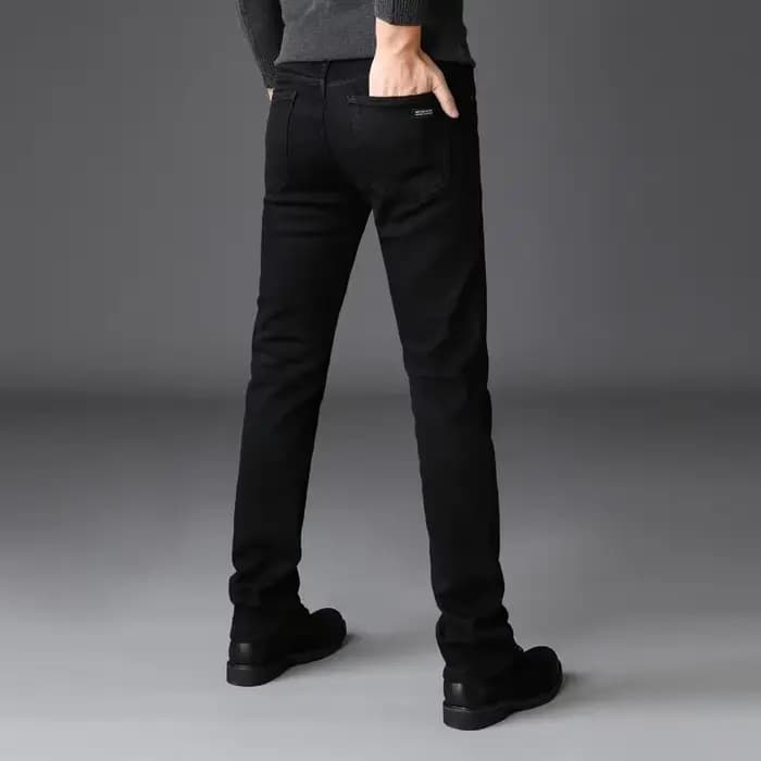 Printemps automne hommes classique marque de mode jean Homme