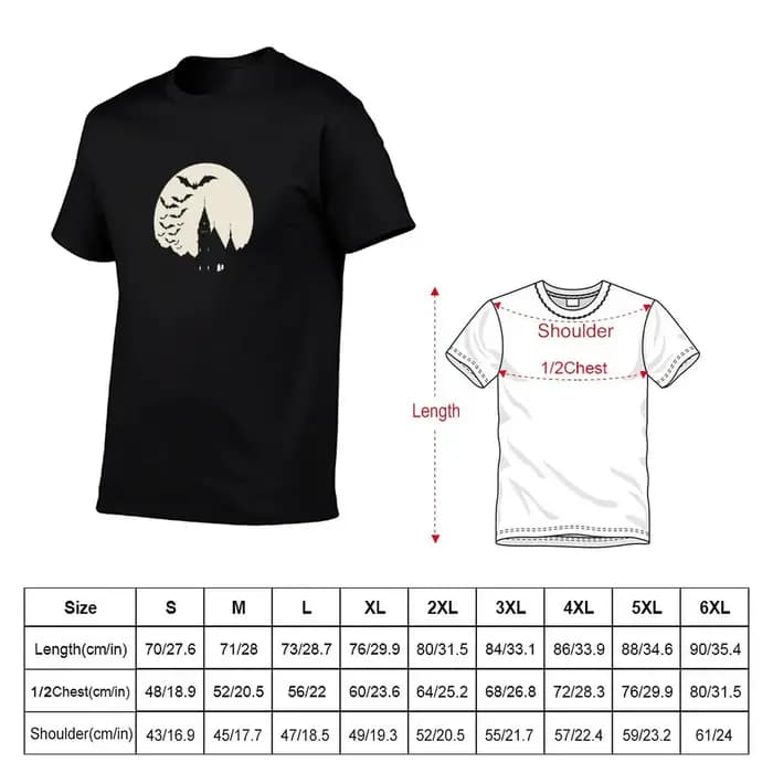 Ravenloft by the moon T-Shirt t-shirt pour hommes 100% coton