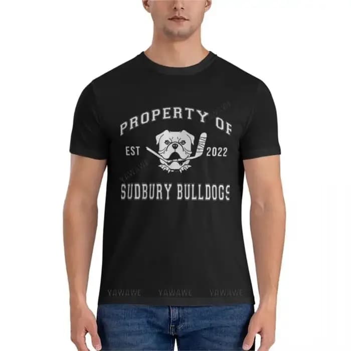 Shoresy-T-shirt graphique pour hommes, T-shirt classique, Property Of 06: Bulldogs, Économie pour fa