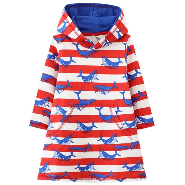 T-Shirt à capuche à manches longues pour filles