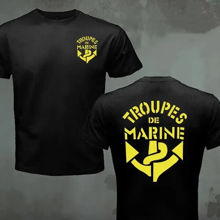 T-shirt militaire des troupes coloniales françaises pour hommes