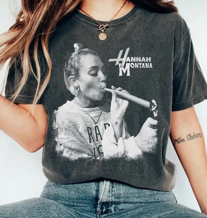 T-shirt drôle Hannah Montana