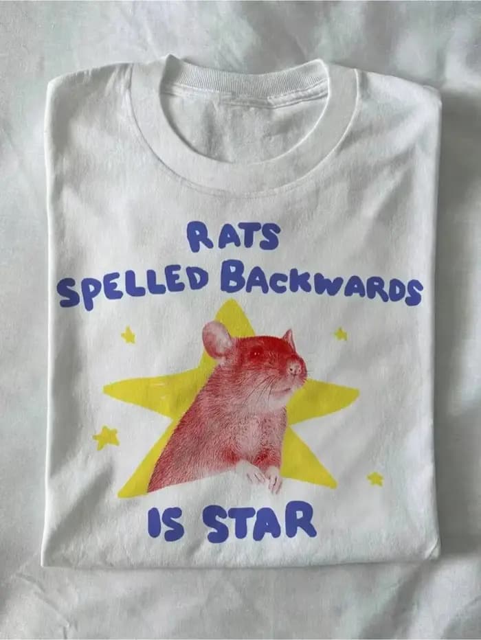 T-shirt imprimé Rats Is Star, humoristique et original, à manches courtes, pour hommes et femmes, dé