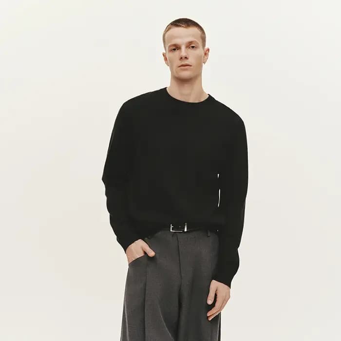 Semir tricoté pull hommes hiver cachemire mélange chaleur-générant antibactérien 2025 nouveau basiqu