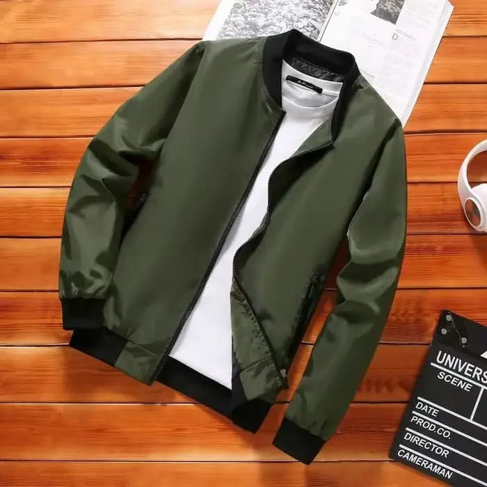 2024 printemps été Bomber veste hommes noir décontracté coupe ajustée Baseball