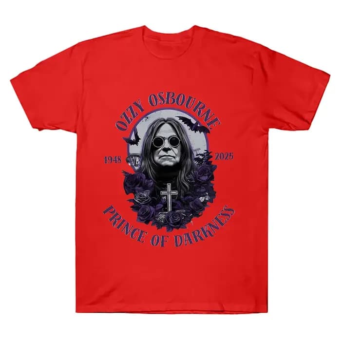 Rip Ozzy Osbourne T-Shirt en mémoire de 1948-2025 chemise