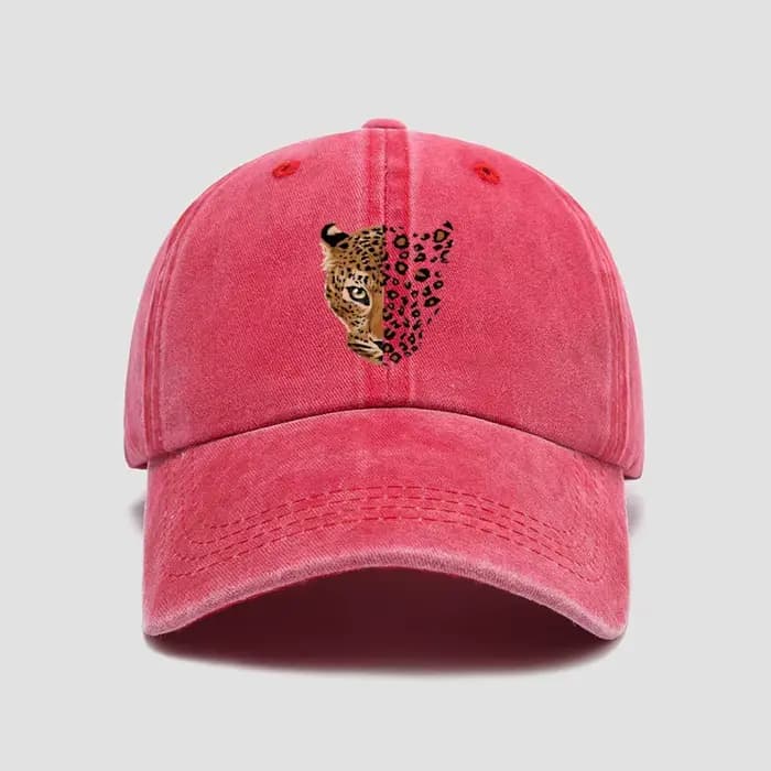 Casquette de baseball à imprimé léopard tendance - Design ajustable