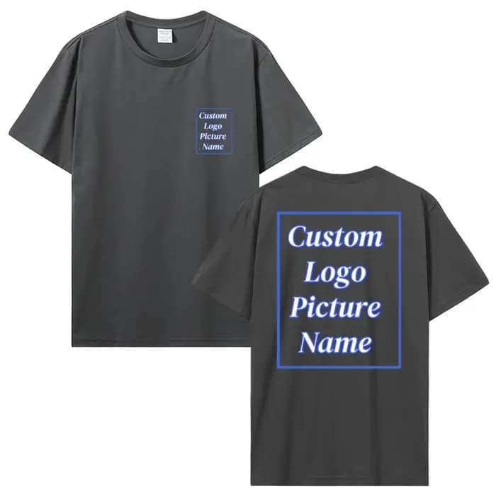 T-Shirt personnalisé faites votre conception Logo texte été impression coton