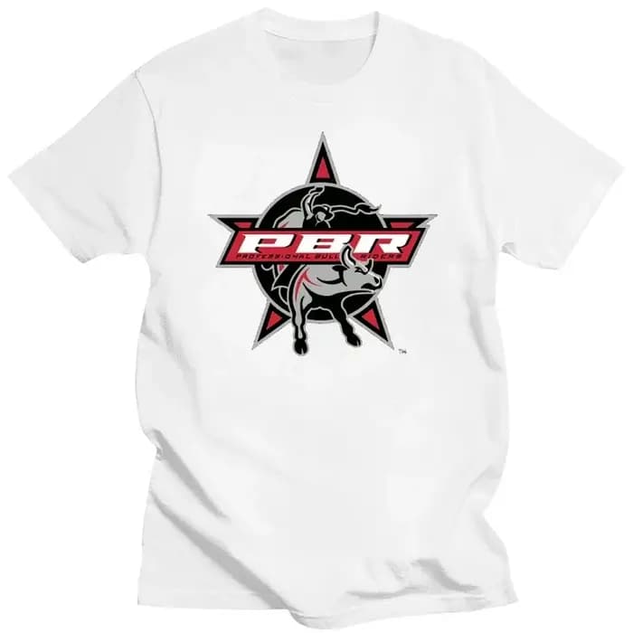 T-shirt PBR Professional Bull Riders Hell Hooves Western Rodeo Riding Heavyweight Fashion Col Rond Manga Vintage Anime Clothes