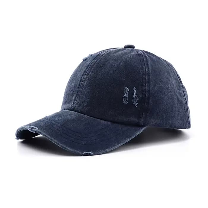 Casquette de baseball en coton délavé pour femme