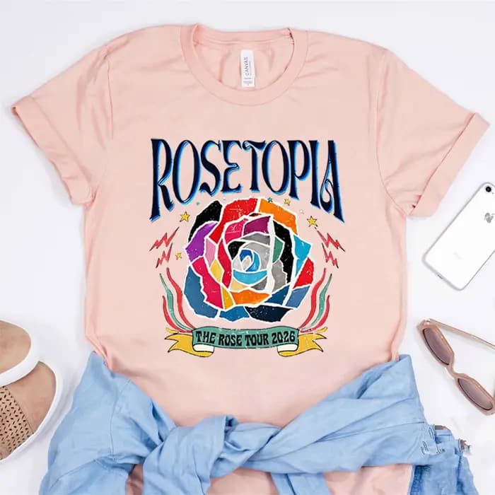 T-shirt The Rose Rosetopia 2026 World Tour
