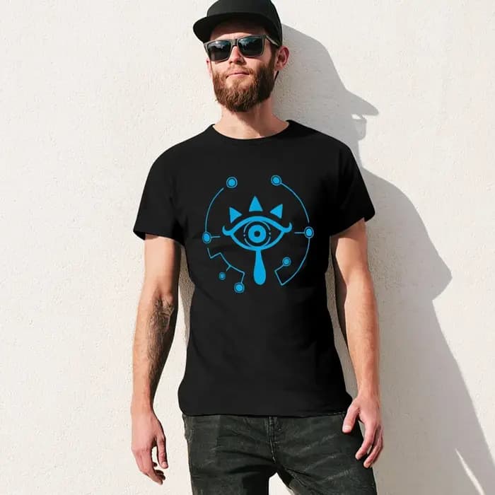 T-shirt noir avec logo pour homme