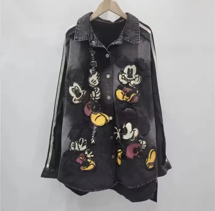 Veste en jean de marque de luxe européenne et américaine