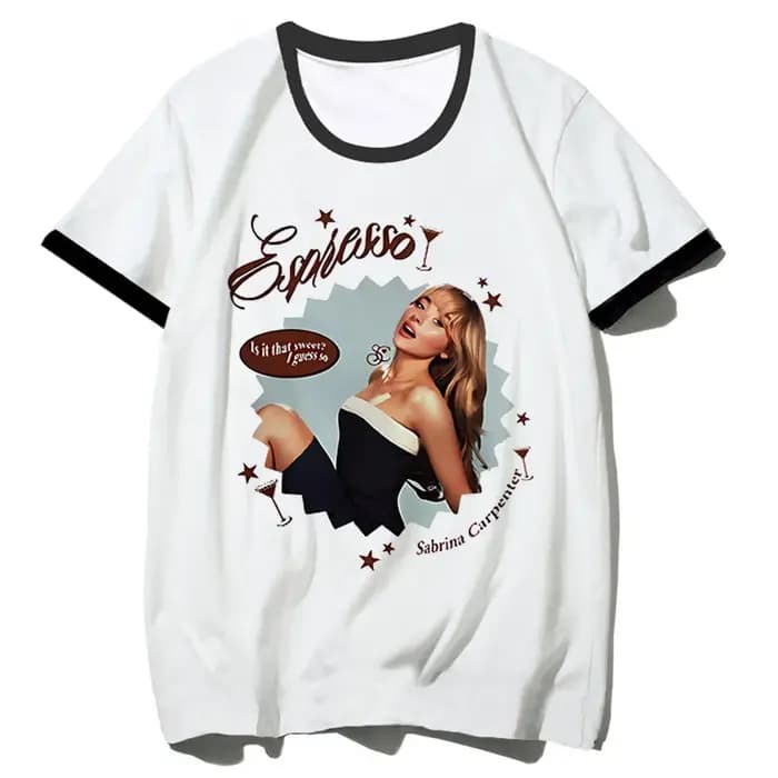 Sabrina Carpenter chemise adolescent graphique à la mode numérique Grunge université respirant t-shirt anime esthétique kawaii années 2000 femmes