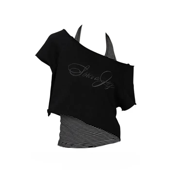 Crânes Punk t-shirt femmes mince gothique rue Vintage noir Y2k haut court Femme sous-culture T-Shirts Sexy Y2k