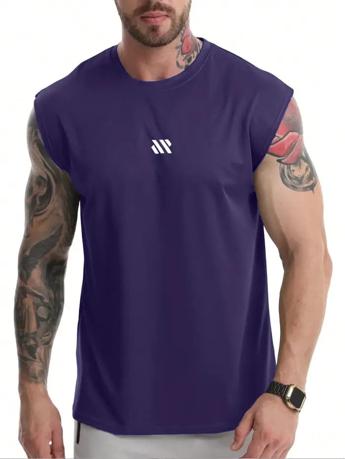 T-shirt d'été sans manches pour hommes