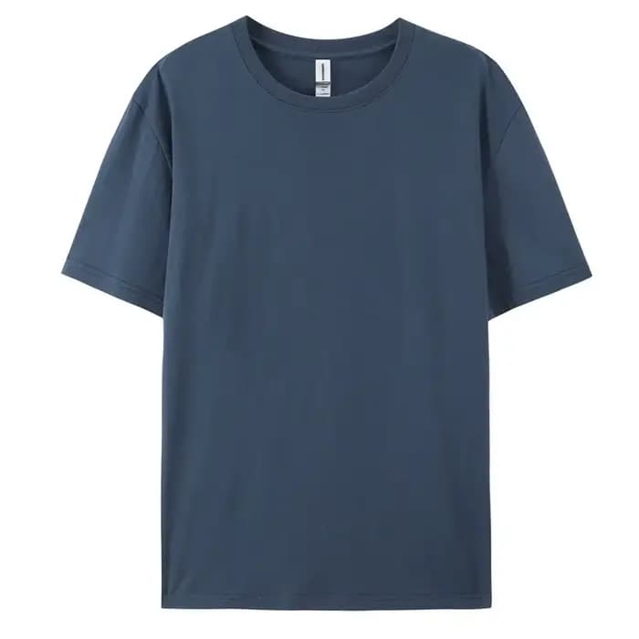 T-shirt décontracté à manches courtes pour hommes, 100% coton doux, avec motif de document solide