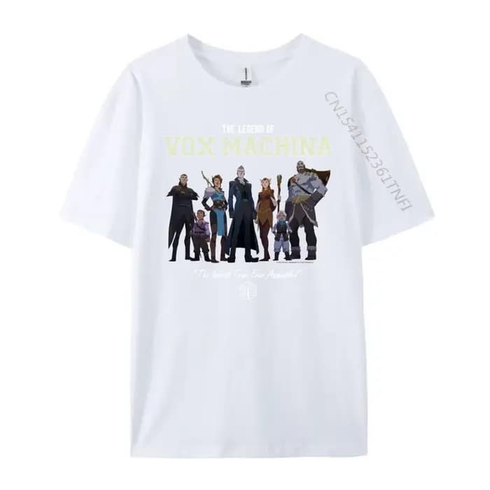 La légende du groupe Vox Machina avec t-shirts graphiques Varsity XS, vêtements pour hommes