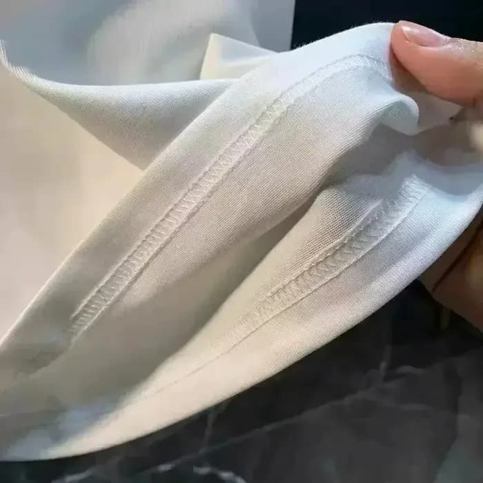 T-shirt imprimé recto-verso avec motif de lunettes de soleil tendance