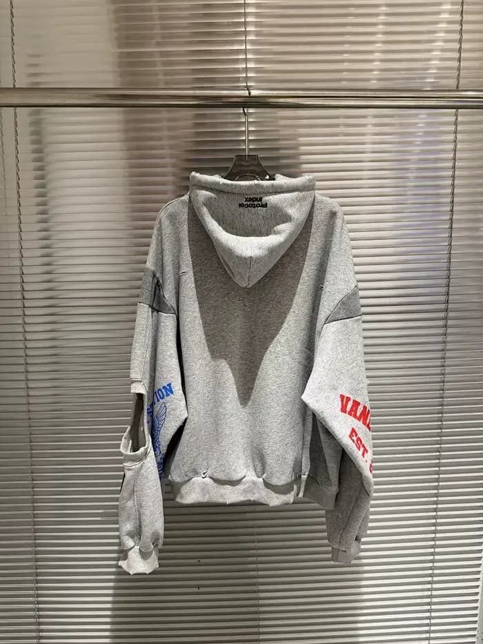 Sweat à capuche zippé oversize pour homme