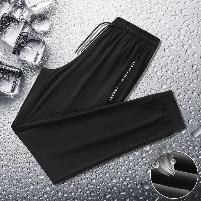 Été hommes décontracté haut de gamme glace soie pantalon sport pantalon à séchage rapide hommes pant