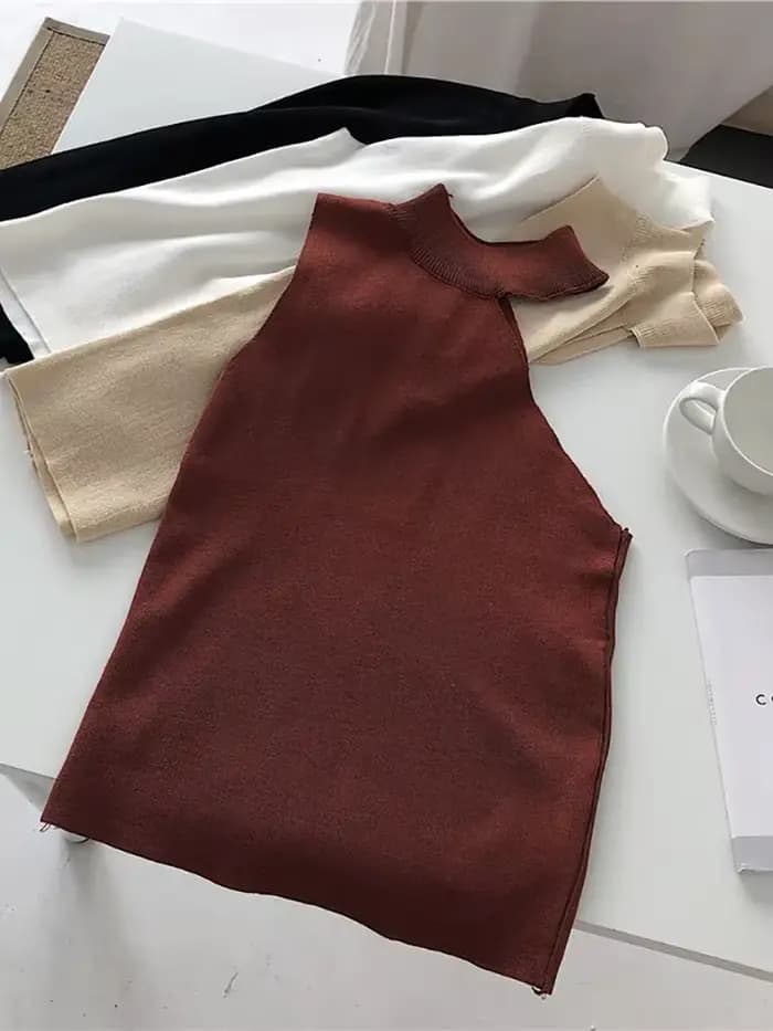 Pullover à col roulé pour femme