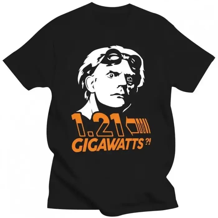 Vêtements pour hommes Doc Brown Back To The Future 1.21 Gigawatts, t-shirts amusants, vêtements grap