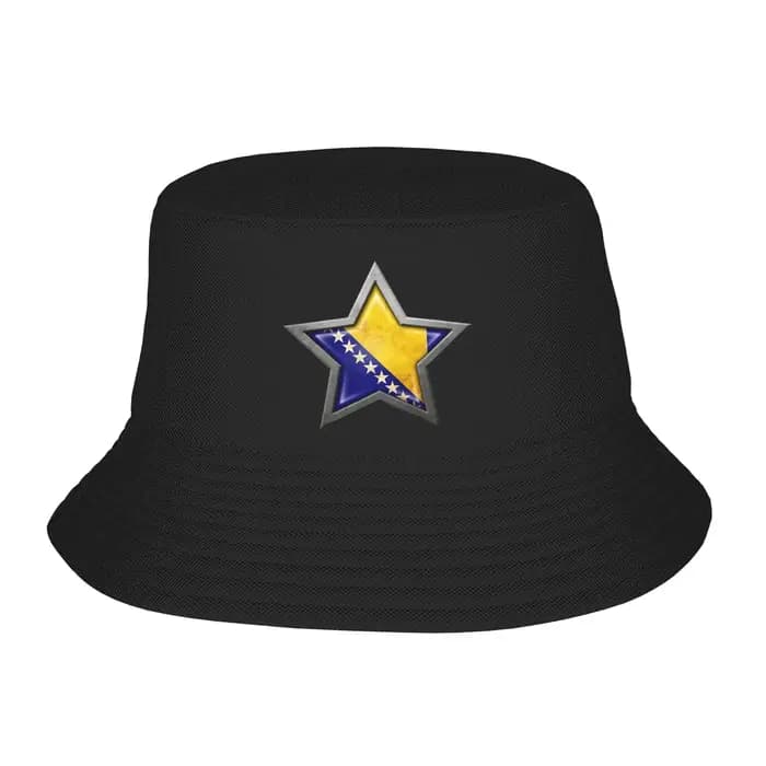 Casquettes Bob d'été avec drapeau et carte de Bosnie-Herzégovine pour hommes et femmes
