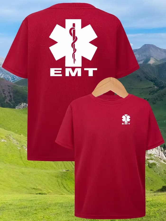 T-shirt à col rond pour homme, haut à manches courtes, imprimé, tendance, décontracté, polyvalent, respirant, style minimaliste, manches courtes