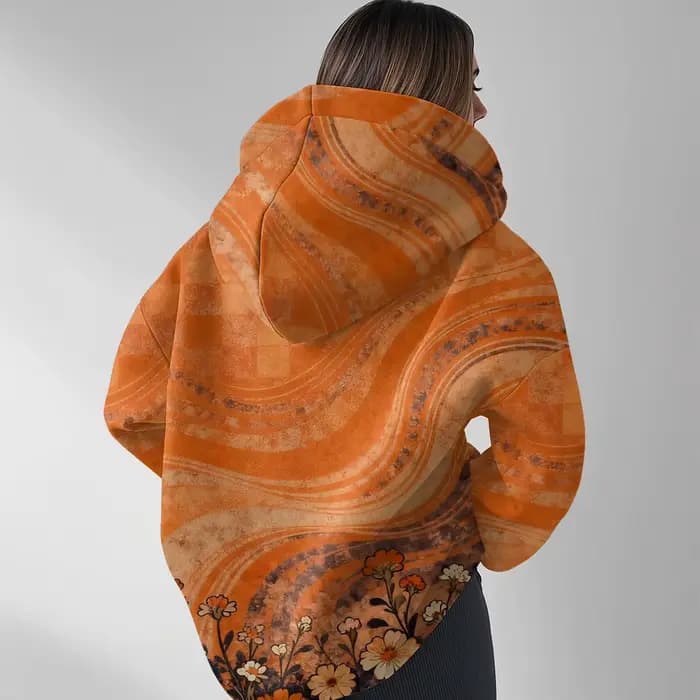 Vintage confortable Sweat à capuche surdimensionné pour femmes