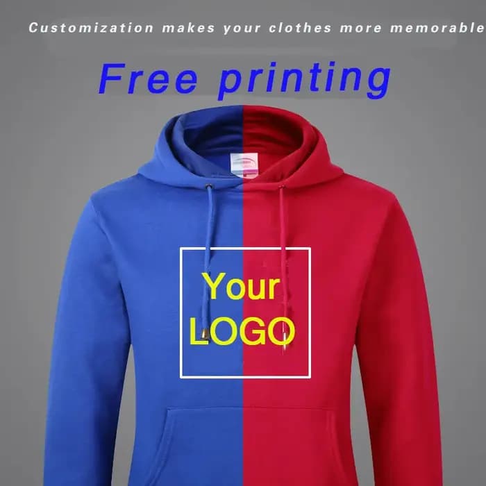 Sweat à capuche avec LOGO imprimé personnalisé