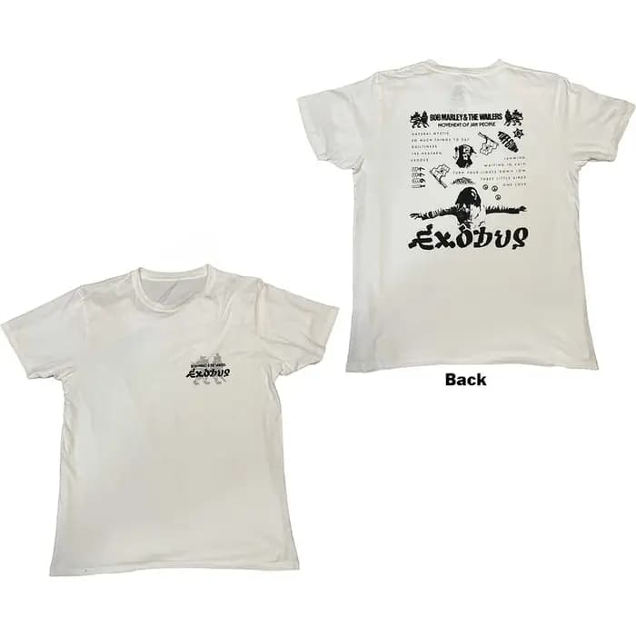 T-Shirt en coton avec image de Bob Marley